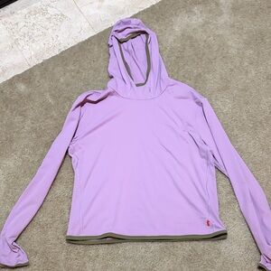 Cotopaxi Sombra Sun Shirt Hoodie, light purple, size large